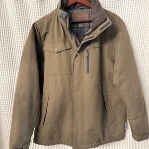 Men's Rugged Elements Medium Brown Hooded Outdoor Jacket